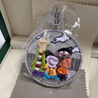 Cartoon Trio Pendant, Colored Enamel CZ Hip Hop Necklace, the Best Gift for Rap Enthusiasts to Give to Girlfriend Jewelry Gifts