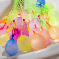 111Pcs Rapid Fill Water Globos Automatic Fill Water Balloons Water Bombs Prop Self-Tie Ball Kids Summer Outdoor Game Party Favor