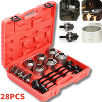 28pcs Bushing Bearings Seals Removal Universal Press Pull Sleeve Bearings Bushes Seals Removal Install Set Car Repair Kit