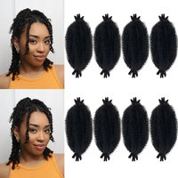 8 Packs Pre-Separated Marley Twist Braiding Hair Kinky Afro Twist Hair chromatism Synthetic Crochet for Soft Locs Hair Extension