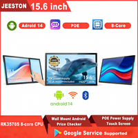 JEESTONE 15.6 Inch FHD Android 14 Touch All-in-One Tablet | RK3576S4GB+64GB PoE VESA Wall-Mounted Industrial Touchscreen Compute