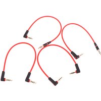 3 Pole Right Angled 3.5mm Male to Male Short AUX Stereo Cable 20cm 30cm Aux Cable Male to Male Stereo Audio Cables Cord