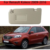 Dla Renault Koleos 2009 2010 2011 2012-2016 Nowa przednia wewnętrzna osłona przeciwsłoneczna samochodu Osłona przeciwsłoneczna z lusterkiem do makijażu bez światła