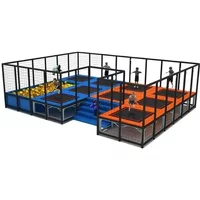Home Garden New Design Indoor Trampoline Park-square Trampoline Outdoor Kids Children Trampoline Park