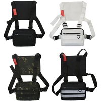 Sport Chest Bag for Men Women Oxford Cloth Vest Fanny Pack Fashion Streetwear Hip-Hop Waistcoat Tactical Sling Chest Rig Bags