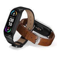Mi Band 10 9 8 Strap for Xiaomi Mi Band 8 7 6 5 NFC Smart Wristband Leather Band For Mi Band 7 Wristband Miband 7 Correa