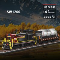 Mould King 12052 2283PCS SW1200 Diesel Locomotive Building Block Set DIY Train Bricks Model Toys for Adults Gifts