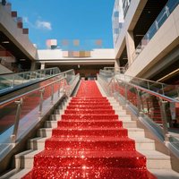 Sparkling Romantic Red Carpet, Christmas Ceremony Party and Event Indoor or Outdoor Decoration, Wedding Party Supplies