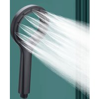 Ring-shaped water booster handheld shower head nozzle ABS large panel spray water-saving anti-blocking bathroom showerhead