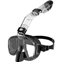 Diving Masks Foldable Anti-Fog Snorkel Mask Set with Full Dry Top System for Free Swim Professional Snorkeling Gear Adults Kids