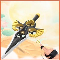 2.4G remote-controlled flying sword - 4-axis flying sword with light display, wristwatch control for special sword shape
