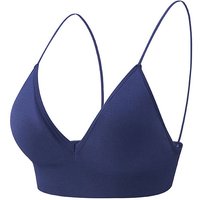 Breathable Triangle Cup Seamless Boneless Deep V Bralettes Fitness Yoga Top Women Crop Top Sports Bra
