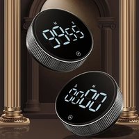 Dinrgo Magnetic Digital Timers Manual Countdown Kitchen Timer Countdown Clock Mechanical Counter for Cooking Shower Study