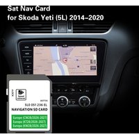 Use for Skoda Yeti 2014-2020 Map Cover Europe Melta Romania Portugal GPS SD Card
