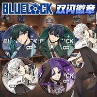 Blue Lock Double Flash Badge Pet Pin 284-287 75mm 58mm Anime Manga Cosplay Accessories Gift Collection Merchandise Blue Lock