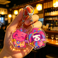 Cute Cartoon TADC Chibi Keychain Accessories Bag Game Keyrings Jewelry Manga Fans Gifts