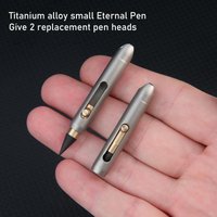 Eternal Pencil Metal Inkless Pen Titanium Alloy Everlasting Pencil erasable Pen Creative pendant design for emergency writing