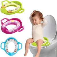 Children's Toilet Seat Cartoon Soft Baby Toilet Seat Portable Baby Toilet Training Toilet Chair Children Urinal Cushion Mat