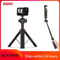 BRDRC Tripod Selfie Stick for Pocket 4 3/Insta360 Luna Ultra/Gopro Accessories Adjustable Photography Holder for Video Vlgo