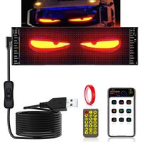 Leuchtende Windschutzscheiben-Augen LED Blinkende Teufelsaugen für LKW-Windschutzscheiben APP Bluetooth-Steuerung LED-Matrix-Panel Benutzerdefiniertes Textmuster