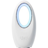Smart Circulation Fan Bladeless Design with Timer Ambient Night Light for Home Use