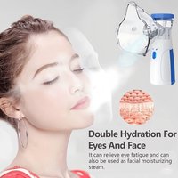 Handheld Portable Facial Steamer Rechargeable Silent Mesh Nebulizer Mini Nebulizer Humidifier Face Rehydration Skin Care Tools
