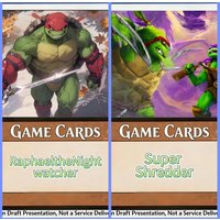 Selling Foil 38 part Krang, Utrom Warlord Michelangelo Raphael, the Nightwatcher Super Shredder TMT best quality proxy card