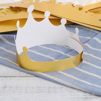 Festive & Party Supplie Paper Crown Hats Party Supplies For Costume Bridal Shower Gold For Birthday Party Or Baby Shower 12 PCS