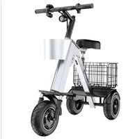 Folding electric vehicle aluminum-combined scooter helps electric tricycle small household car battery car