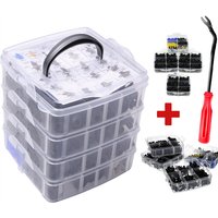 Auto Fastener Parts Plastic Rivets Bumper Retainer Clips Car Door Trim Panel Mixed Multiple Specifications Accessories Tools Set