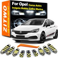 LED Interior Indoor Light Bulb Kit For Opel Vauxhall Corsa Astra Insignia Mokka Zafira Meriva Grandland Crossland Combo Vectra