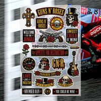 G-Guns N Roses Decal Set High Quality Printed and Cut Stickers Motorcycle Sticker