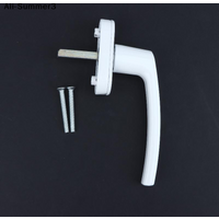 【Y3】Aluminum Alloy Inward Tilt Window Handle With Mounting Screws White Coated Lever Lock For UPVC Casement Window Replacement