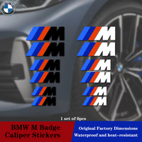 6pcs Vinyl Car Caliper Stickers Auto Wheel Brake Decals for BMW E93 F10 F20 F30 F40 F15 F25 F26 F31 F49 F86 M3 M5 X3 G20 G30