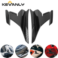 1set Motorcycle Front Side Spoiler Winglets Carbon Black Winglet Aerodynamic Side Wing for Honda ADV 160 Fairing Kits Accessory