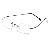 Green Coating Superelastic Frameless Myopia Eyeglasses Men Women Rimless Ultralight Frame Myopia Glasses -1.0 -1.5 -2.0 To - 5.5