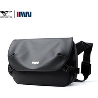 Septwolves Male Waterproof Anti theft Flip Crossbody Messenger Bag Men Simple Fashion PVC Leather Shoulder Bag Keychain iPad