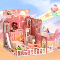 IiE CREATE Dollhouse K029 Dream Childhood Miniature DIY Kit With Lights And Dust Cover