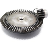 1Set 0.8/1/1.25/1.5/1.75/2/2.5 Module Bevel Gear 1:4-1:8 15-60 Tooth 20-160 Tooth 45# Steel Mechanical Power Transmission Gear