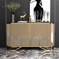 Narrow Luxury Living Room Cabinets Gold Classic French Narrow Living Room Cabinets Space Saving Meuble Rangement Furniture Home image 4