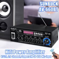 Amplificateurs de puissance audio AK35/AV-660BT 2 canaux HiFi compatible Bluetooth système de son de cinéma maison 110/220V