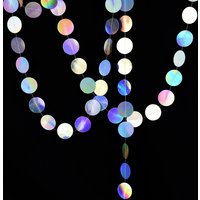 4M Laser Cut Paper Garland round Flash Banner for Birthday Baby Shower Wedding Party Hanging Decoration DIY Craft Curtain