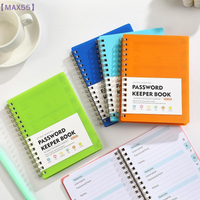 【MAX-55】A6 Password Keeper Book Internet Login Notebook With Alphabetical Tabs Password Management Software License Account