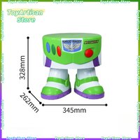 Tabouret de rangement Disney Toy Story Buzz Lightyear Rex, siège de dessin animé, repose-pieds, décoration de la maison, cadeau pour chambre à coucher, salon, en stock