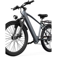 AliExpress NONE Adult electric bike with a 500W motor, 26x1.95 anti-slip tyres, a 36V 10.4Ah removable battery, a 7-speed gear system, and unisex pedal-assisted electric bike