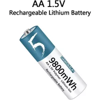 AA Battery 1.5V Li-ion AA Rechargeable Battery 9800mWh AA Lithium-ion Battery for remote control mouse small fan Electric toy