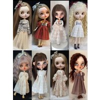 2024 Newest style Blythe clothes skirt dress 1/6 30cm for Pullip,Ob22,Ob24, Licca