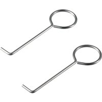 8Pcs Stainless Steel Drain Key Daily Clean Lifting Hook Shower Drain Grate Kitchen Sewer Lid Hook Utility Tool