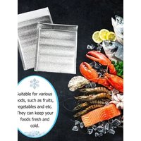 50Pcs/Pack Ice Cold Warm Aluminum Foil Bag Delivery Carrier Food Thermal Insulation Bag Drink Storage with Closure Cooler Bag