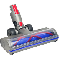 V-shaped direct drive roller brush head for Dyson cordless vacuum cleaner V7/V8/V10/V11/V15 - with LED white dust light